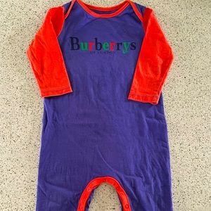 Burberry baby play suit